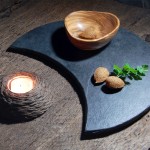 Plato de pizarra eclipse