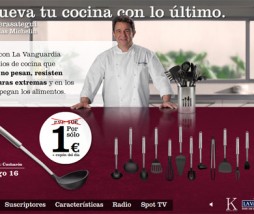 Juego de utensilios de cocina de La Vanguardia Martín Berasategui