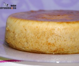 Flan de plátano en microondas