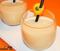 Batido de crema de naranja y turrón de Jijona