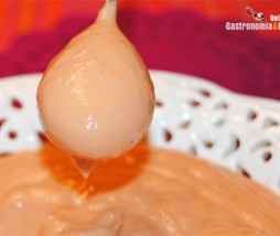 Crema pastelera de naranja sanguina