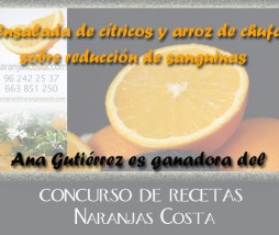 Receta ganadora del Concurso Naranjas Costa