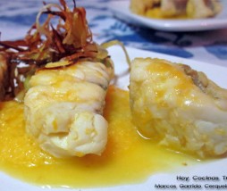 Rape a la naranja con crocante de puerro Hoy Cocinas Tú