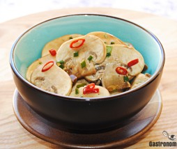 Champiñones en escabeche de vino y soja
