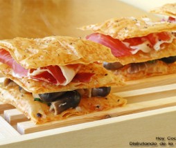 Milhojas de jamón ibérico y setas Hoy Cocinas Tú