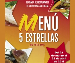 Certamen de Restaurantes de Huesca 'Menú 5 Estrellas'