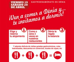 ¡Ven a comer a Dénia y... te invitamos a dormir!