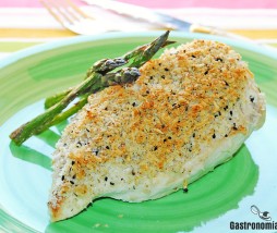 Pechuga de pollo al horno con costra de limón