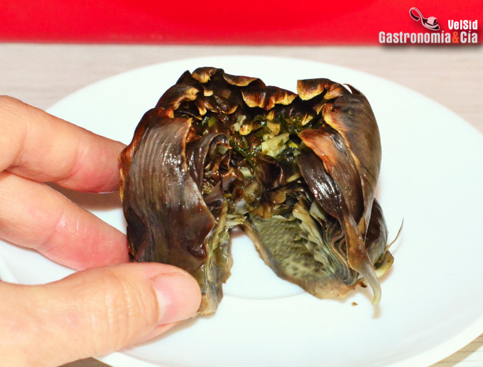 Alcachofas asadas en freidora de aire