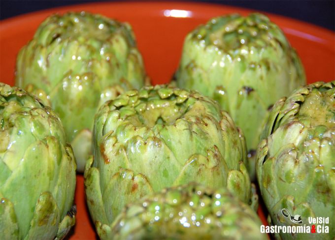 Alcachofas al horno