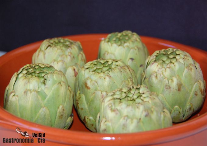 Alcachofas al horno