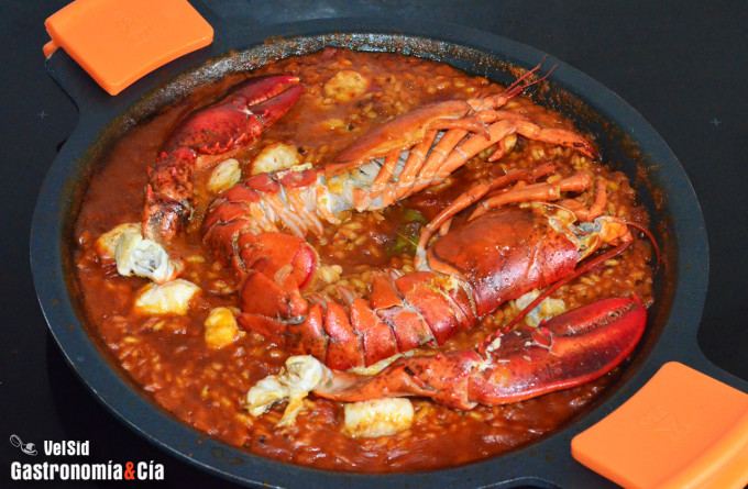 Arroz seco con bogavante