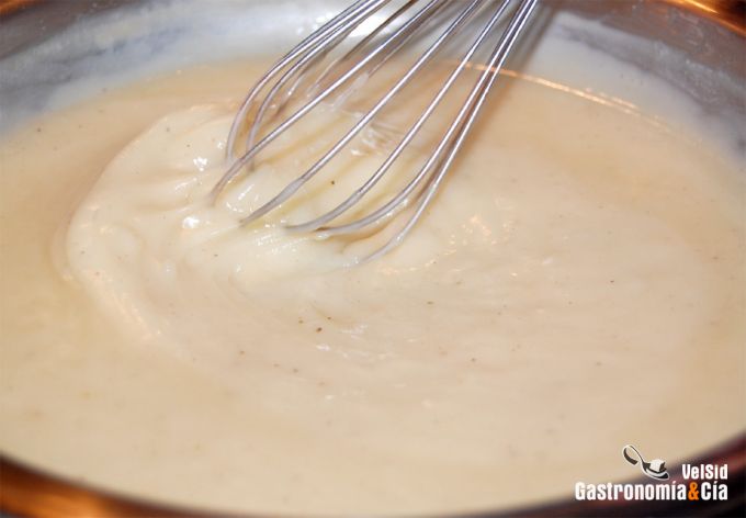Bacalao con velouté de sidra