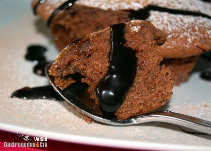 Bizcocho de almendras y chocolate