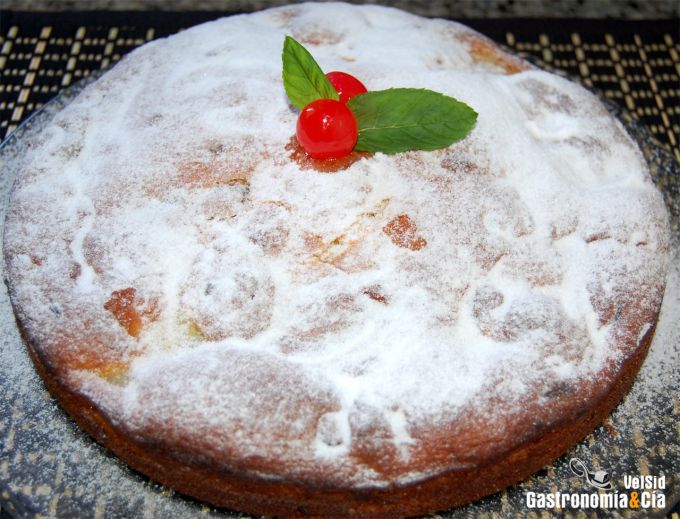 Bizcocho de manzana y chocolate