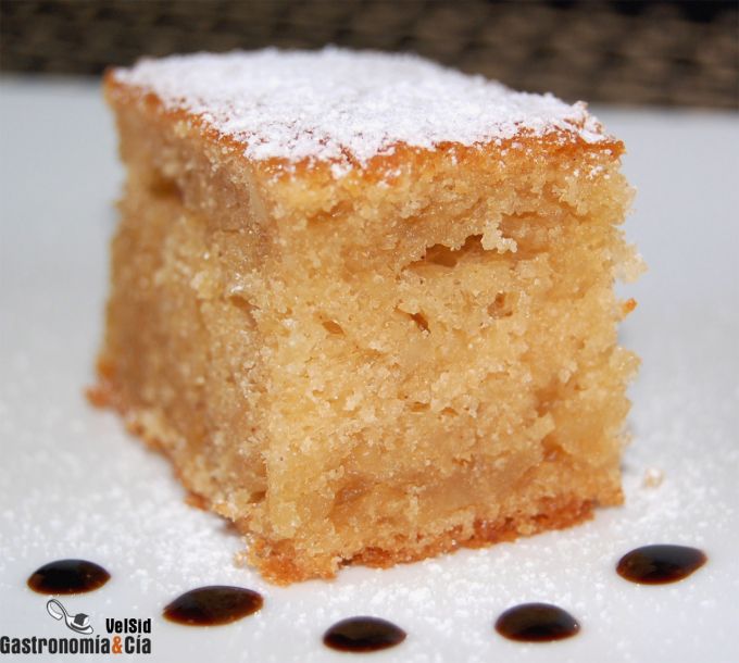 Bizcocho de queso y café