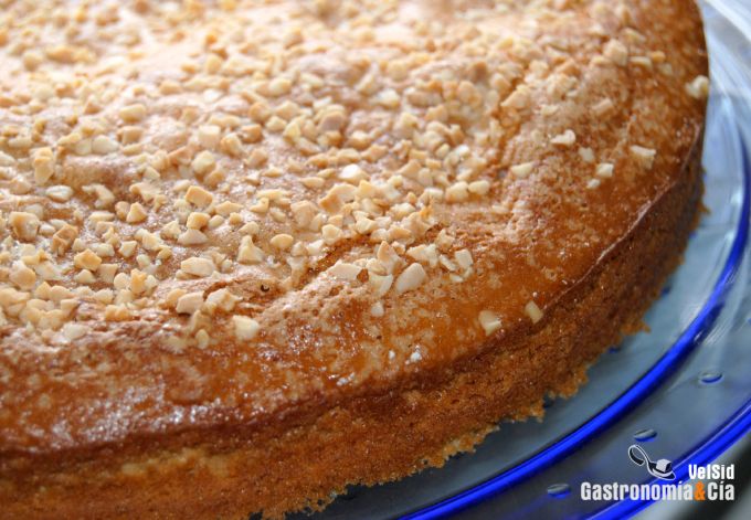 Bizcocho de queso fresco de cabra y persimon