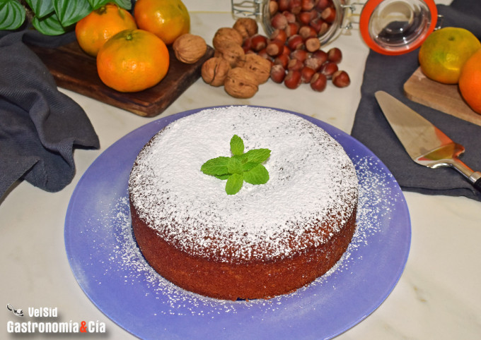 Bizcocho de almendra, trigo sarraceno y mandarina
