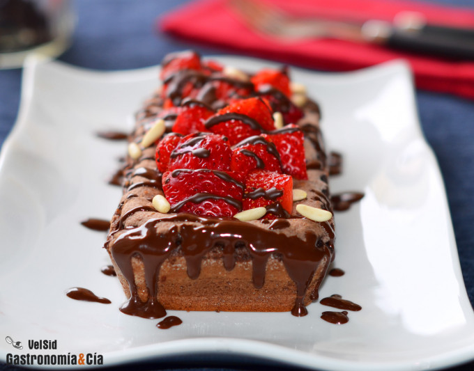 Bizcocho de chocolate sin harinas