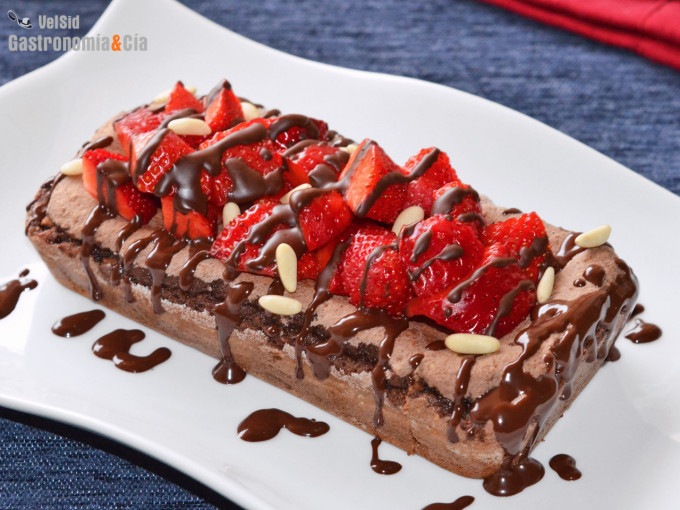 Bizcocho de chocolate sin harinas