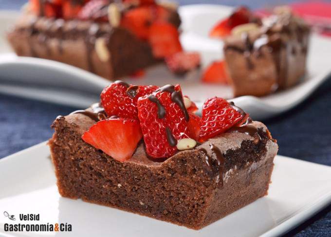 Bizcocho de chocolate sin harinas