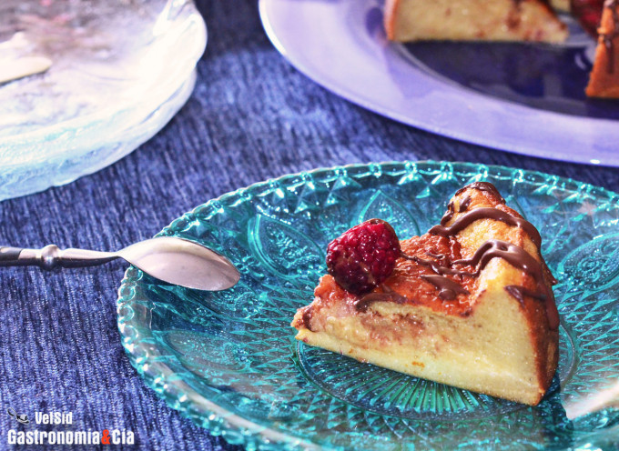 Tarta de plátano sin gluten y sin azúcar