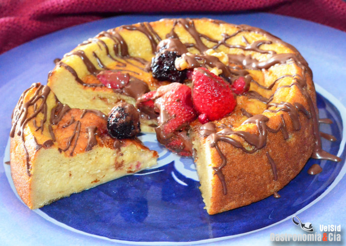 Tarta de plátano sin gluten y sin azúcar