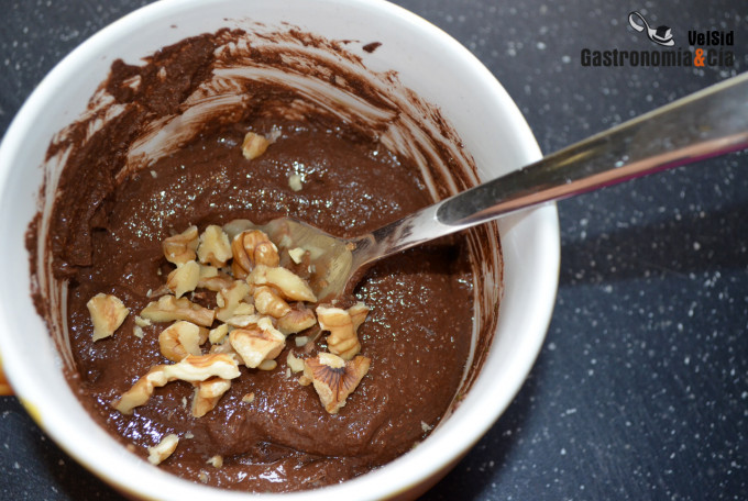 Bowlcake de chocolate y té matcha