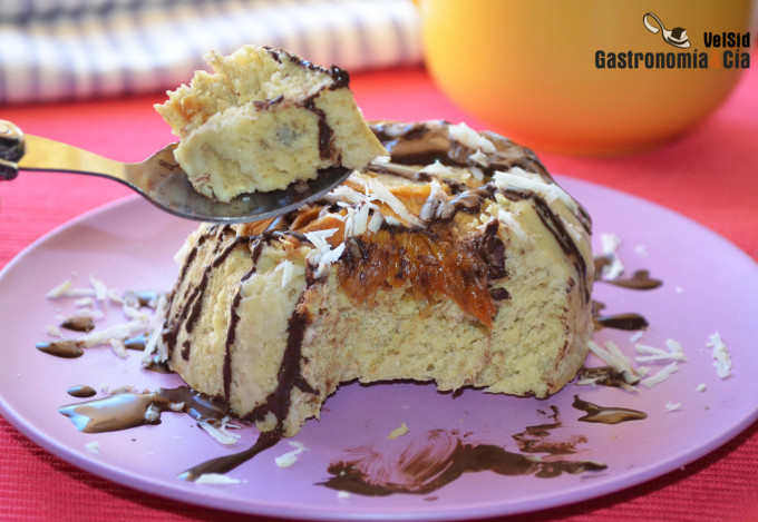 Bowl cake de piña y plátano
