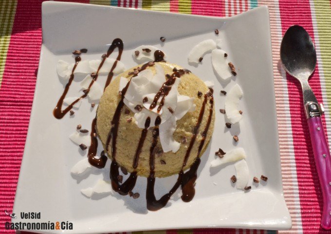 Bowlcake de plátano y coco