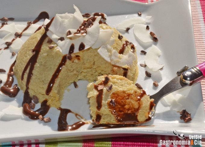 Bowlcake de plátano y coco