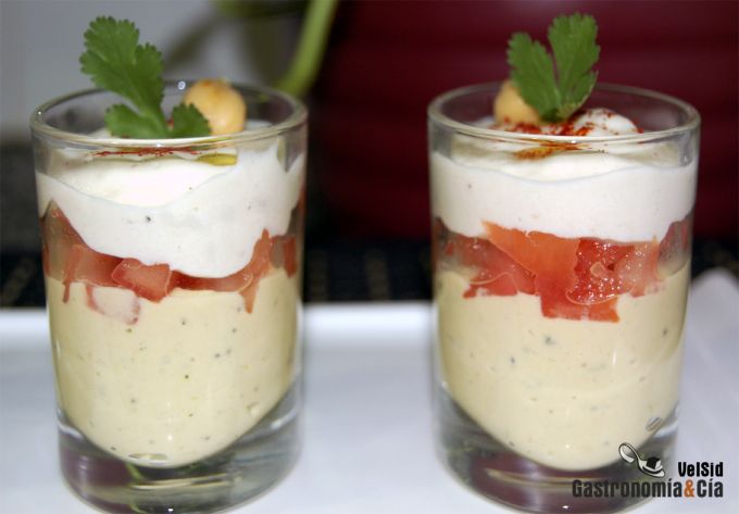 Brandada de bacalao con hummus