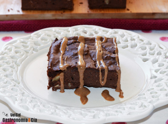 Brownie de chocolate y nueces saludable