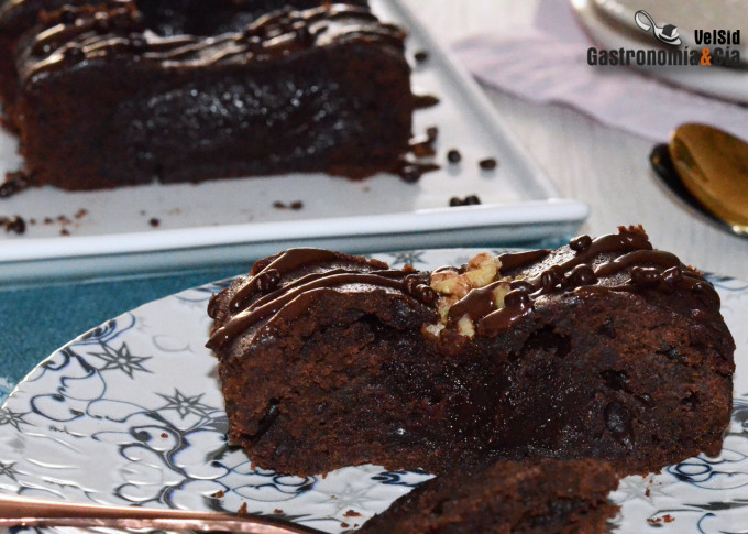 Brownie de chocolate y manteca de avellanas