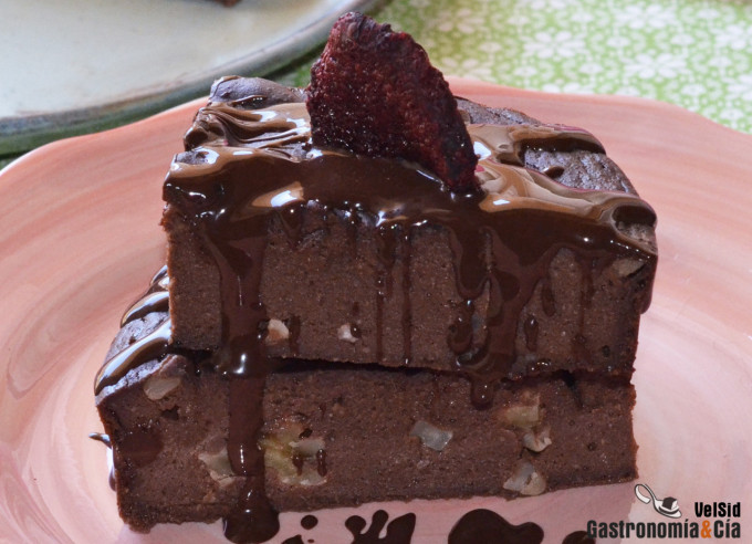 Brownie de remolacha saludable