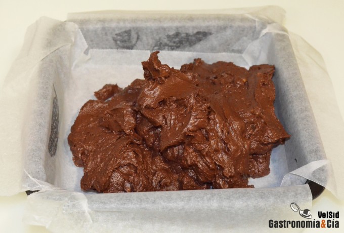 Brownie de chocolate y nueces (sin mantequilla, sin hue
