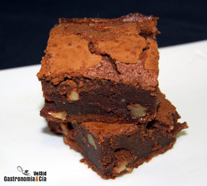Brownie de chocolate y nueces