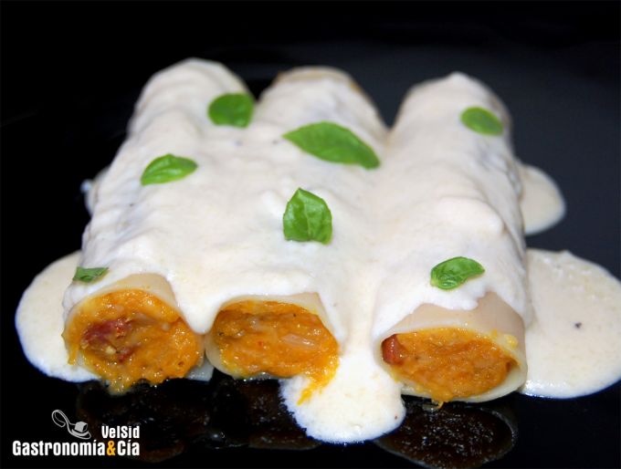 Canelones de calabaza
