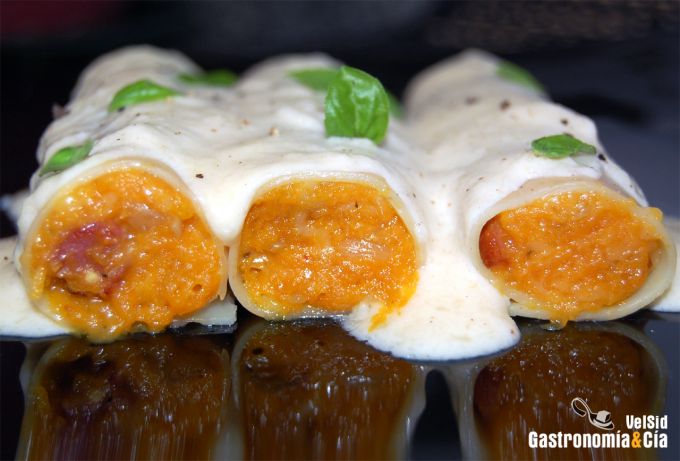Canelones de calabaza