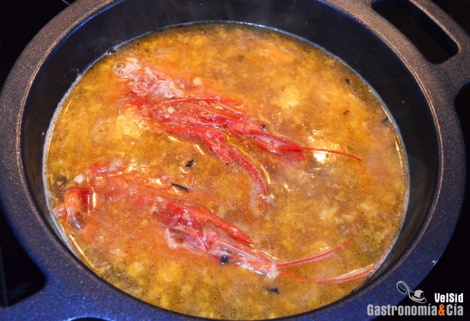 Receta de carabineros confitados