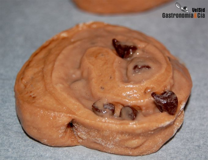 Ensaimadas de chocolate