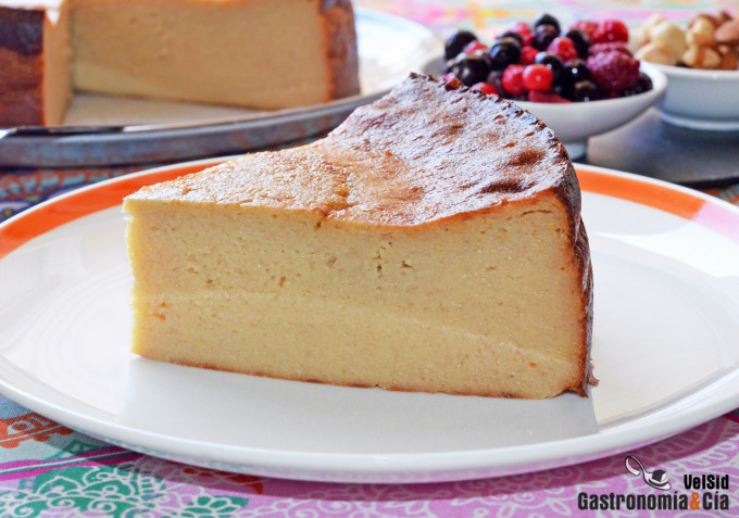 Cheescake de plátano y caramelo de mantequilla salada