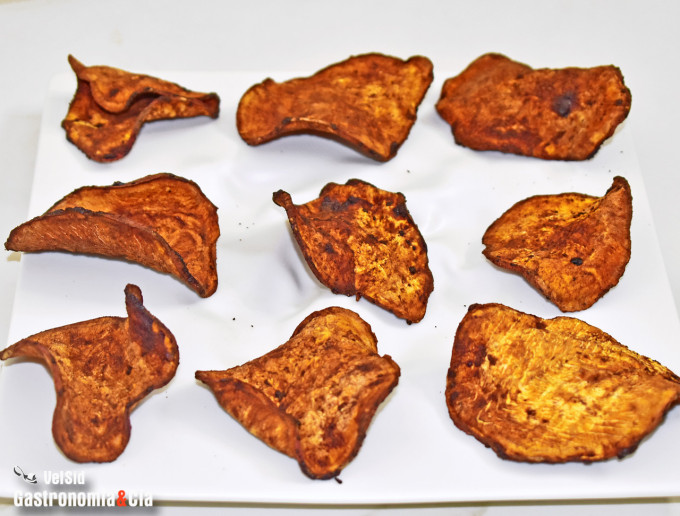 Chips de boniato con especias chai