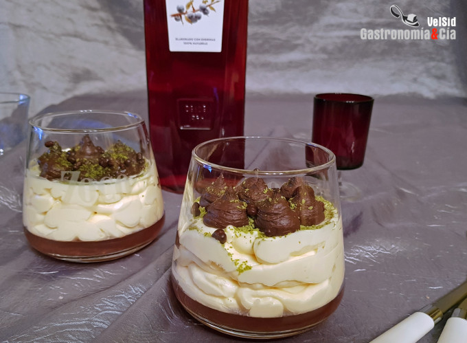 Chocolate, mascarpone y pacharán