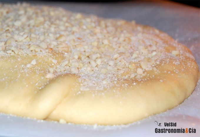 Coca de San Juan con cabello de ángel