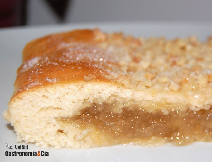 Coca de San Juan con cabello de ángel
