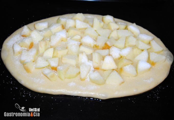 Coca fácil de manzana