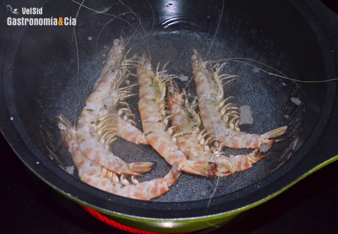 Langostinos cocidos