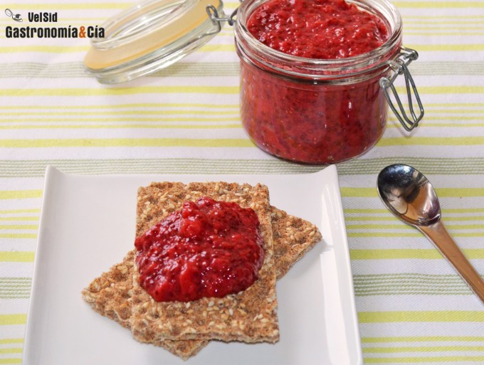 Compota de fresas y semillas de chía