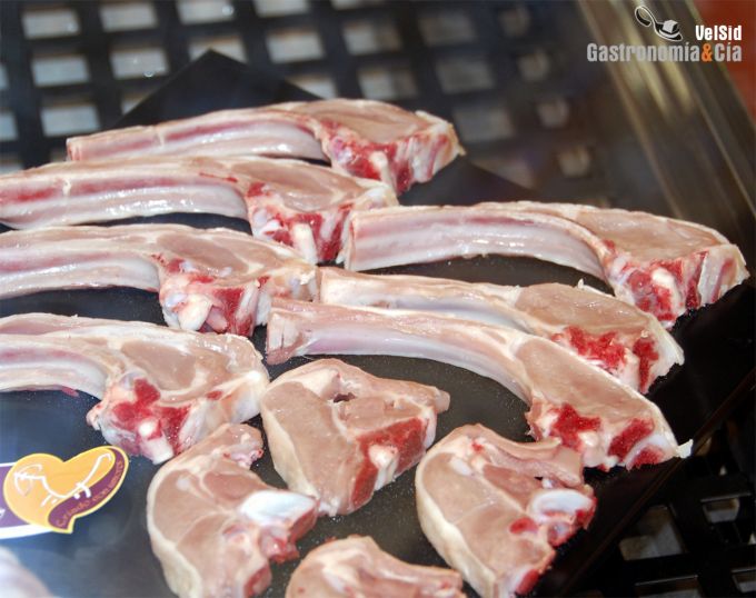 Cordero en el pabellón de la carne